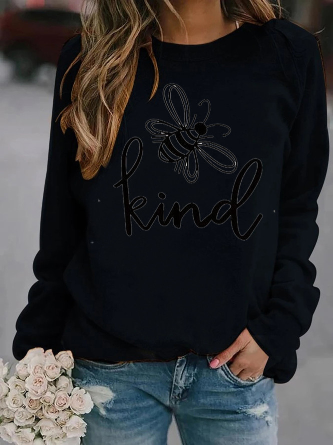 Animal Sunflower Print Hoodless Sweatshirt
