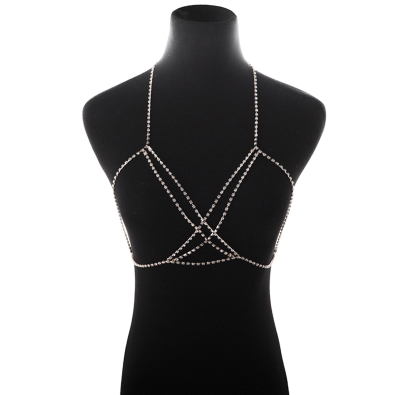 Title 4, Cross Rhinestone Sexy Bohemian Beach Necklace