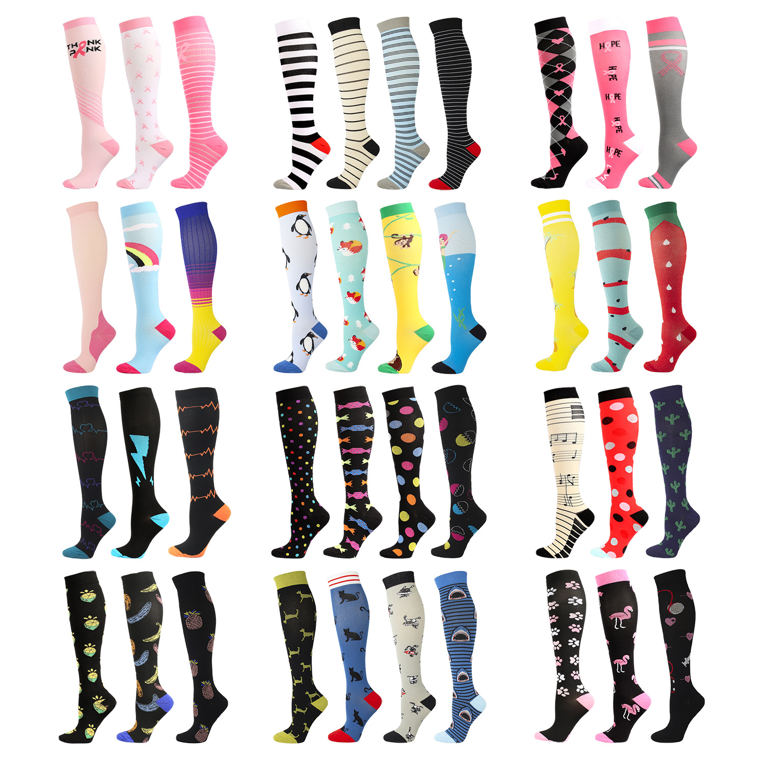 Title 7, Multicolor Men And Women Outdoor Running Stockings