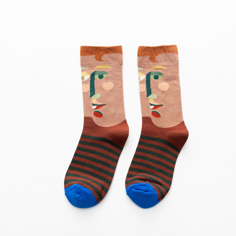 Title 5, Korean Style Cotton Socks Warm Personality Men