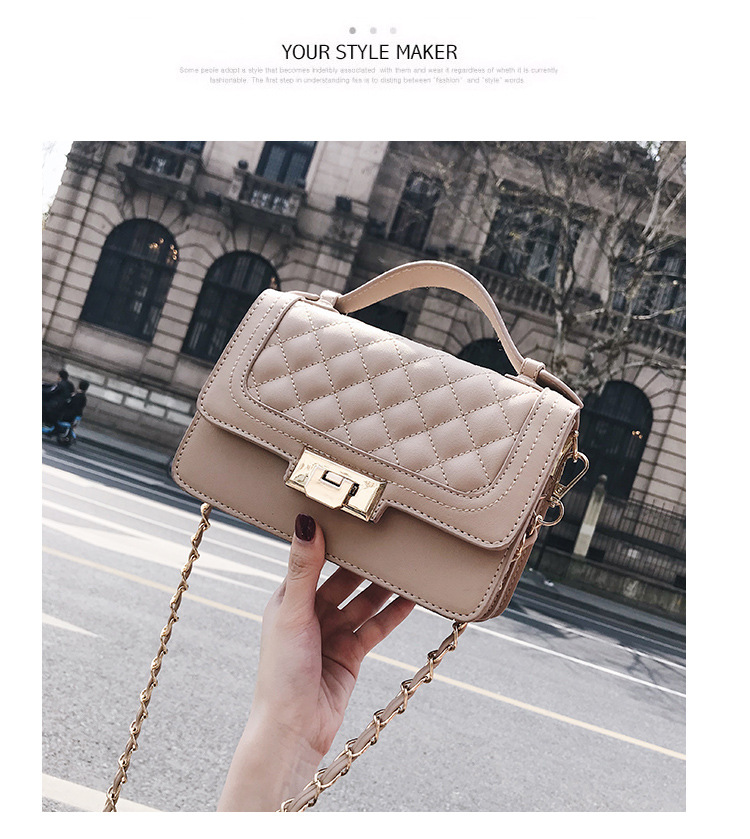 Fashion Atmospheric Rhombus Small Square Bag