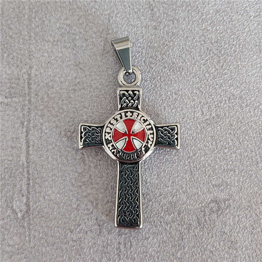Crusader Catholic Necklace Domineering Personality Sweater Chain