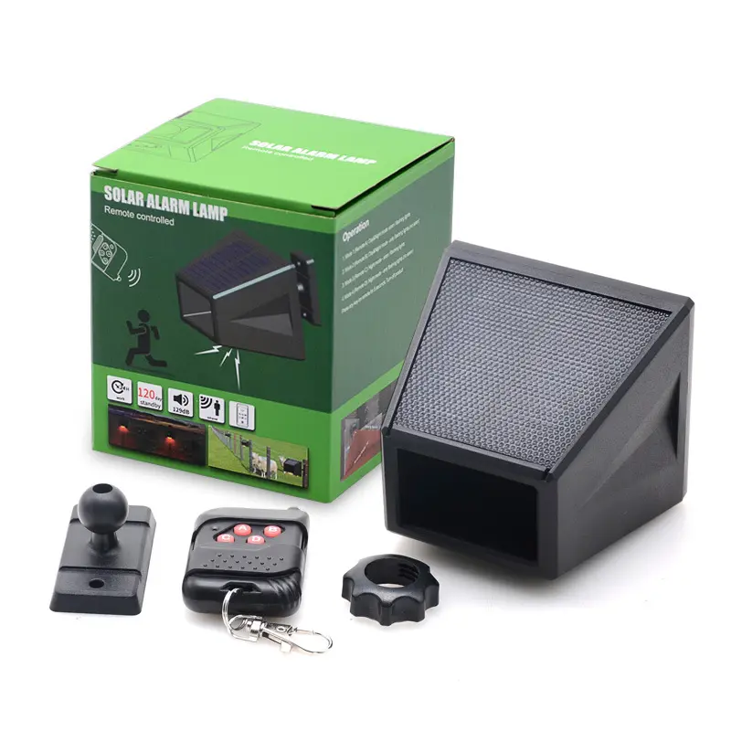 Solar Infrared Body Sensing Remote Control Alarm