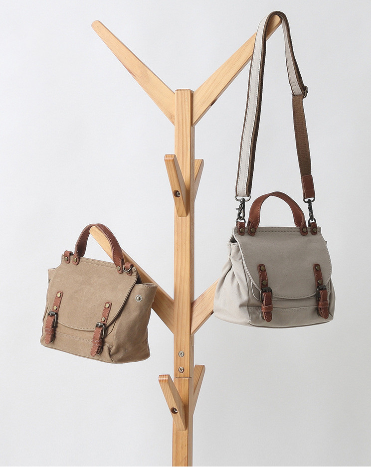 Original Literary Retro British Women's Bag, All-Match Simple Canvas Diagonal Bag