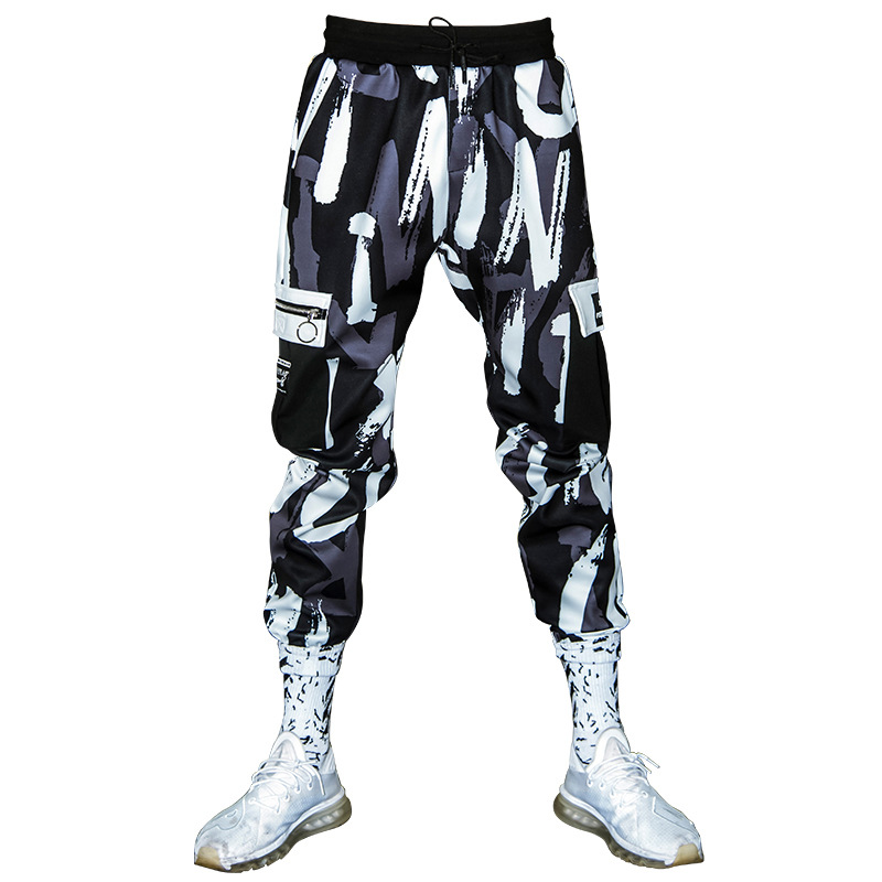Hip-Hop Camouflage Casual Pants Men's Trendy Overalls