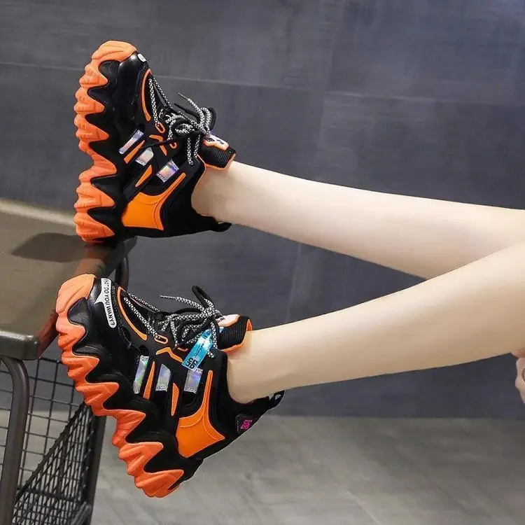 Inner Height Women's Shoes Platform Casual Sports