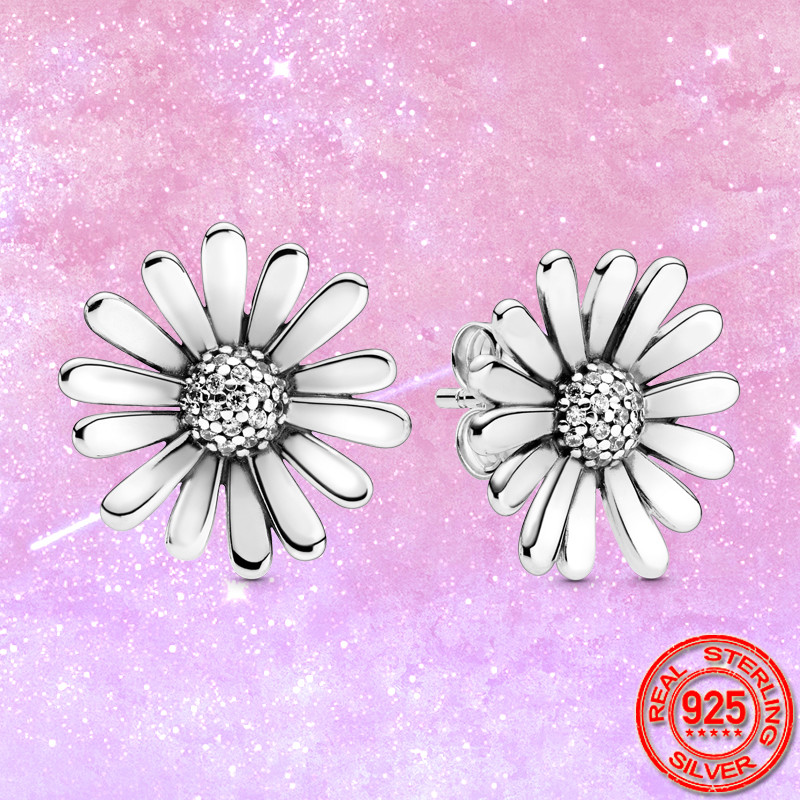 Shining Double Ring Full Diamond Zircon Earrings