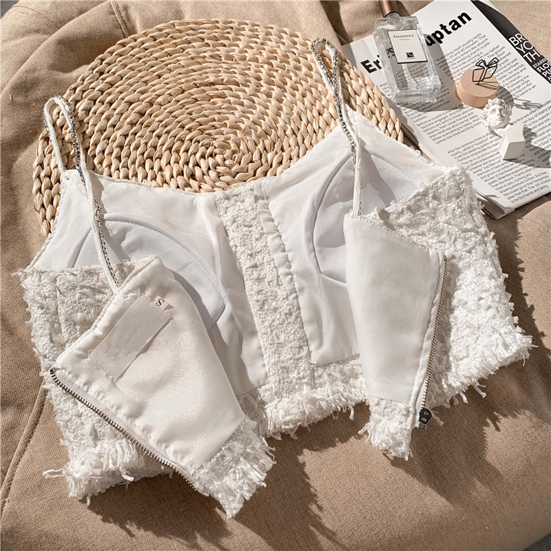 French Little Fragrant Heavy Industry Lace Exquisite Camisole