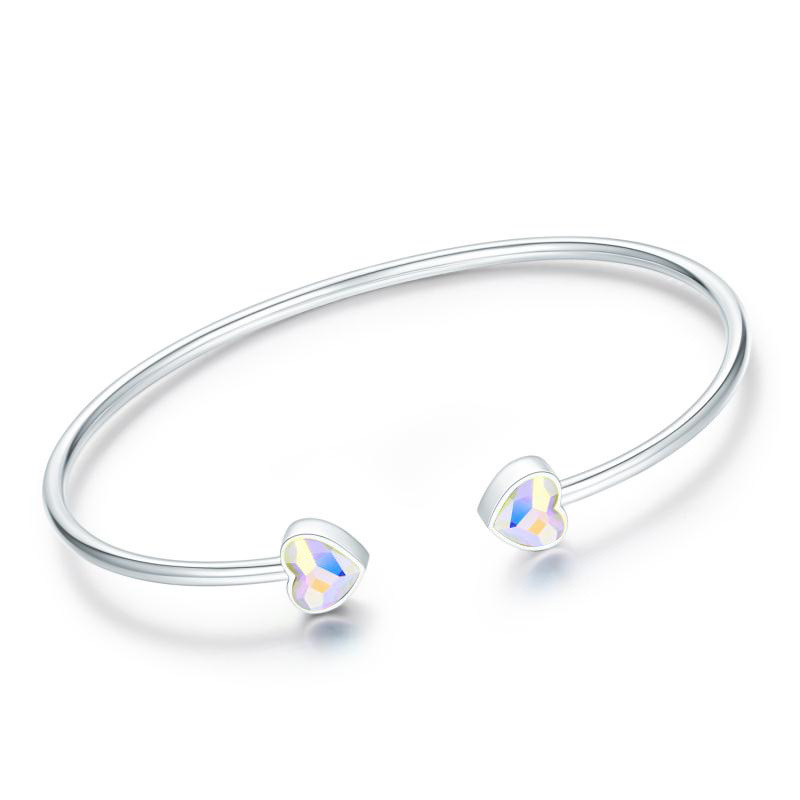 Sterling Silver Open Bracelet Fashion Personality Girls Bracelet