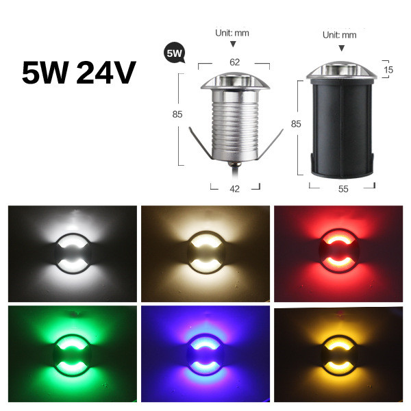 Stainless Steel Recessed Lawn Lamp Garden Lamp Step Lamp Floor Lamp