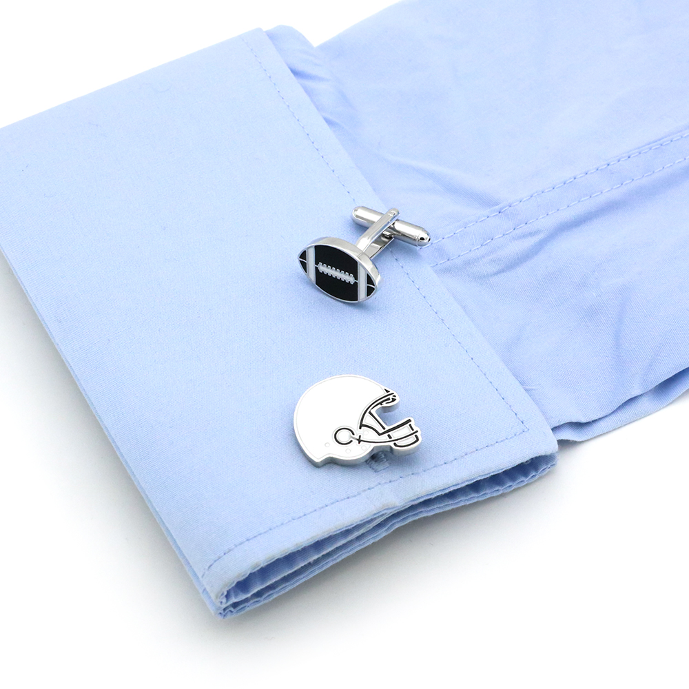 Football Helmet Cufflinks, picture 4 of 4