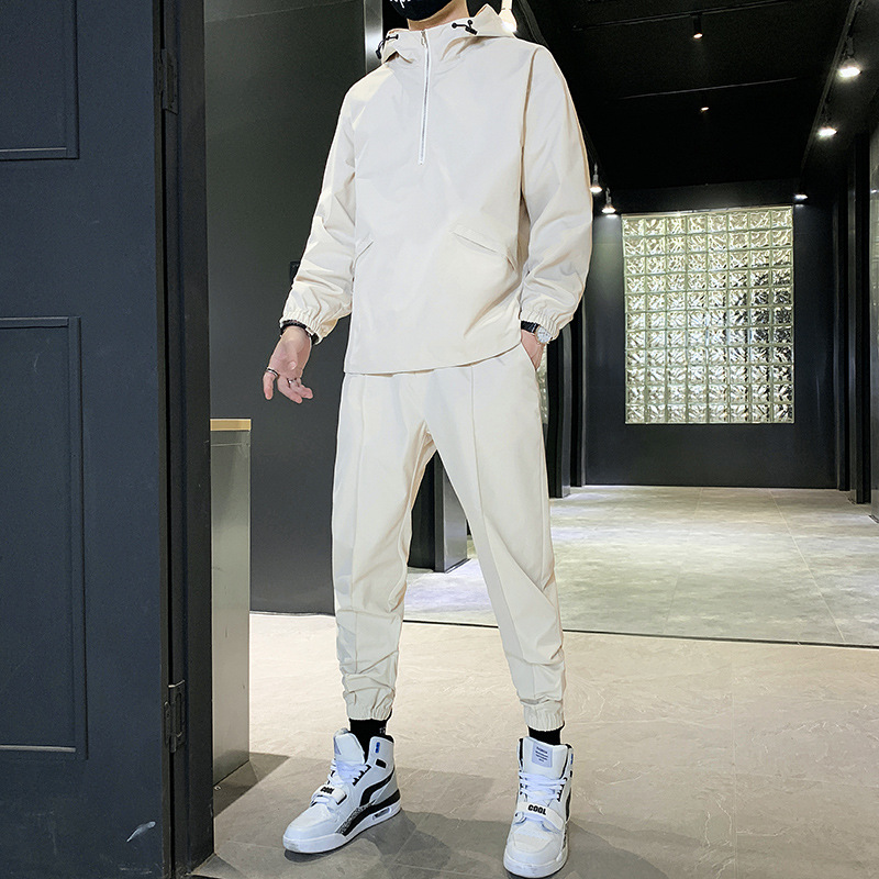 Men's Hooded Pullover Jacket Trousers