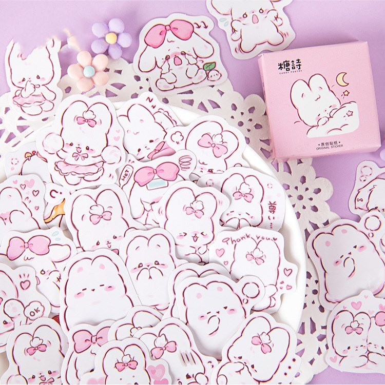 Candy Poetry Boxed Stickers Pupu Rabbit Daily