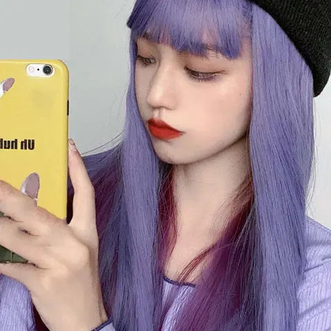 Wigs for Women with Gradient Long Straight Hair