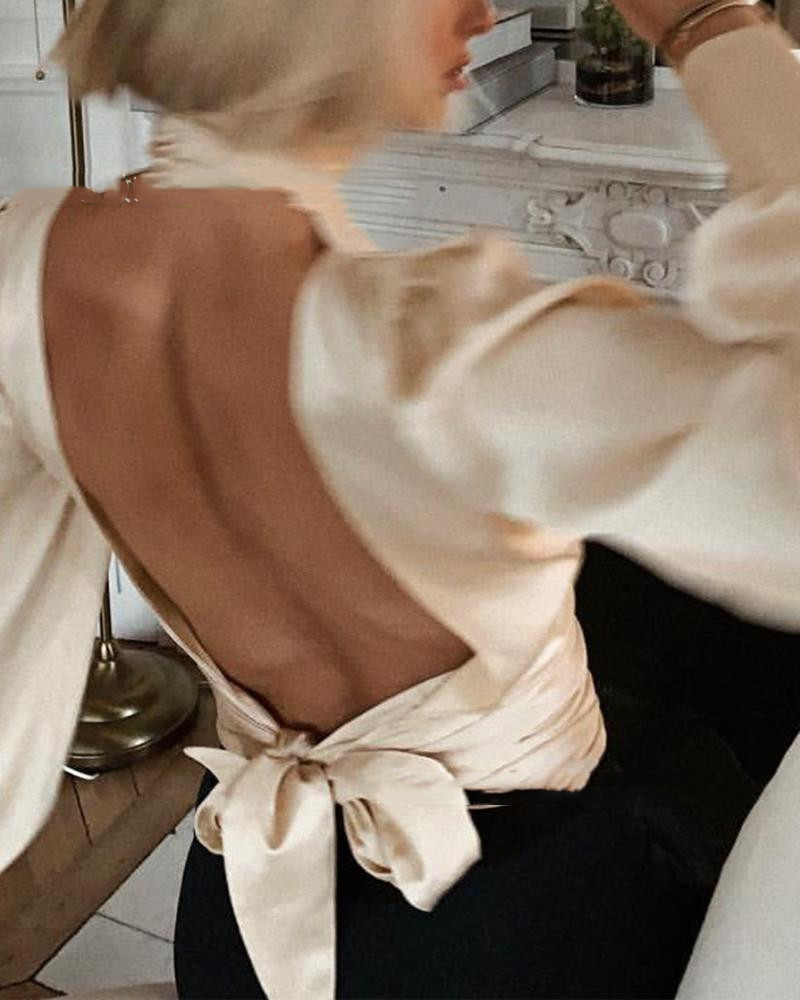 European And American Women's Long-sleeved Tops