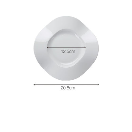 French Dessert Plate Creative Dish Molecular Cuisine Ceramic Round Cake Dish