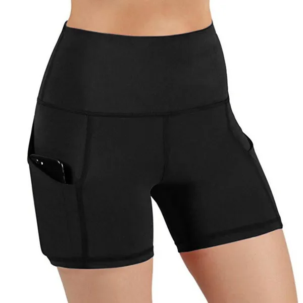 Women's Yoga Side Phone Pocket Leggings Black - Shop at LoveMi