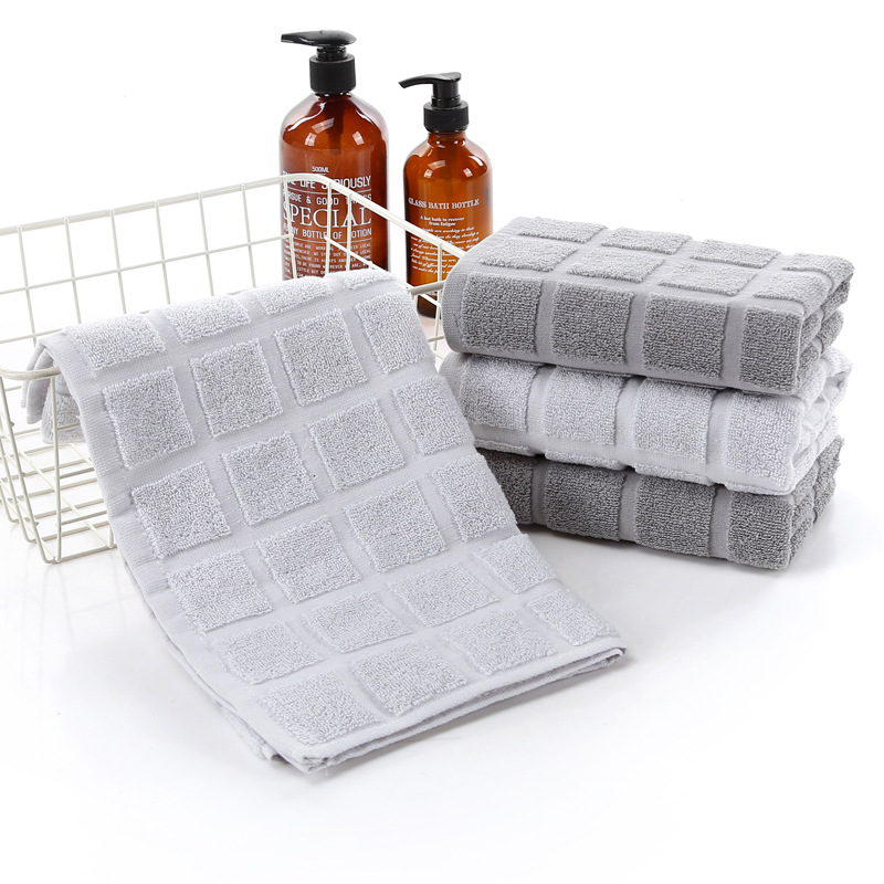 Cotton Checkered Dark Men's Soft Towel