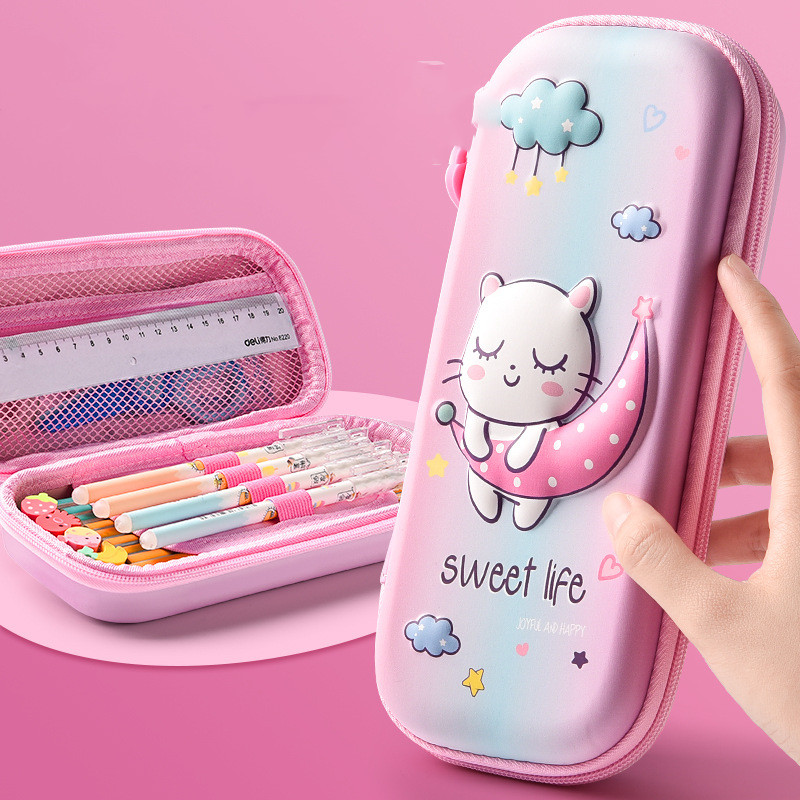 Pencil Case Female Cartoon Lovely Large Capacity Pencil Case - Image 1