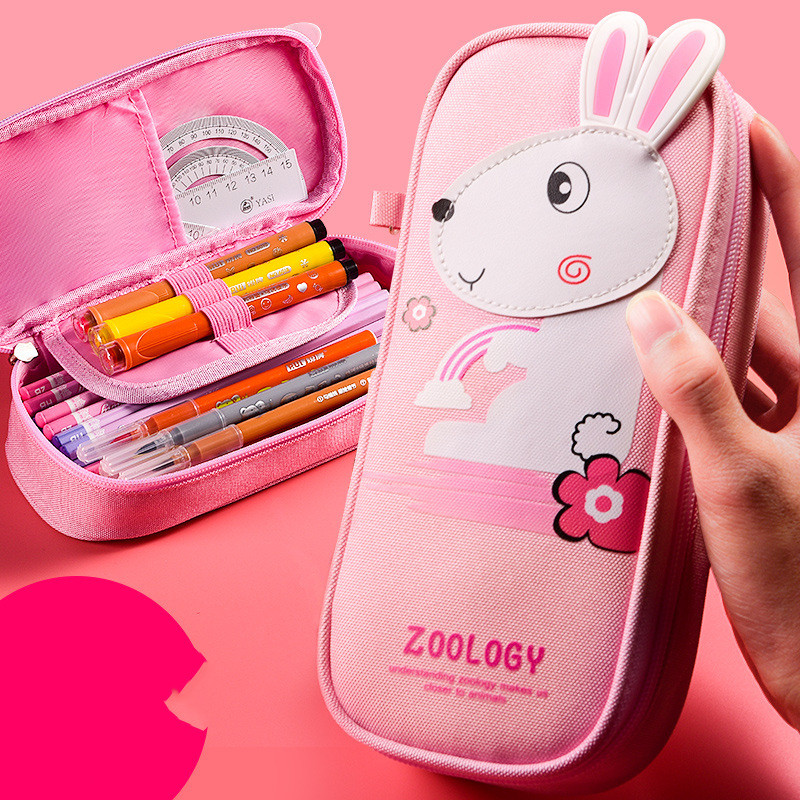 Pencil Case Female Cartoon Lovely Large Capacity Pencil Case - Image 4