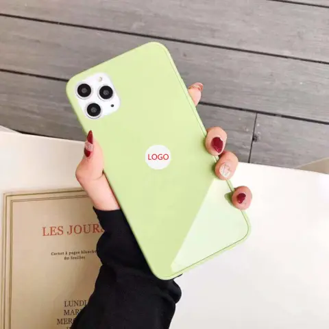 Liquid Silicone Glass Case Apple Phone