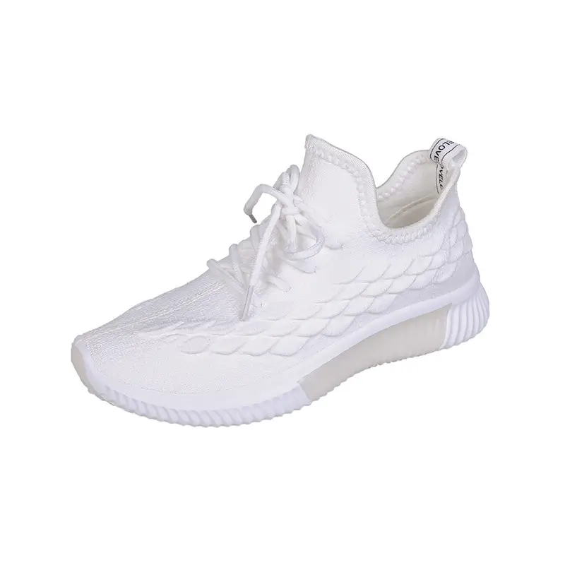 Breathable flying woven women's shoes