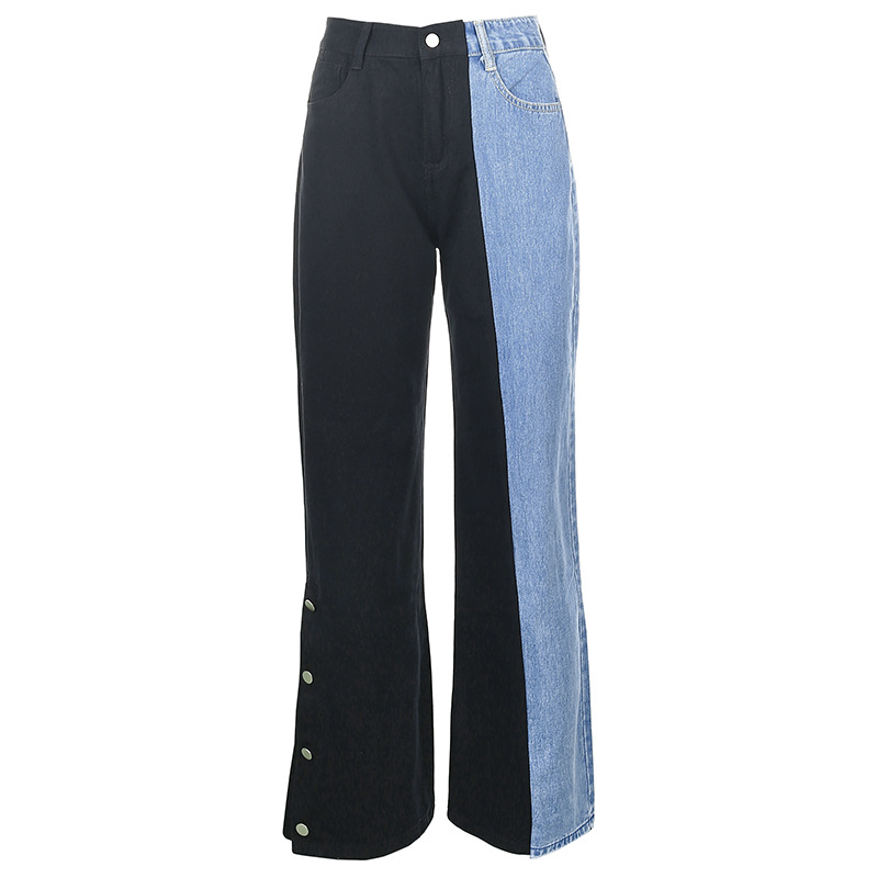 Title 6, High-waisted jeans with contrast stitching and ...