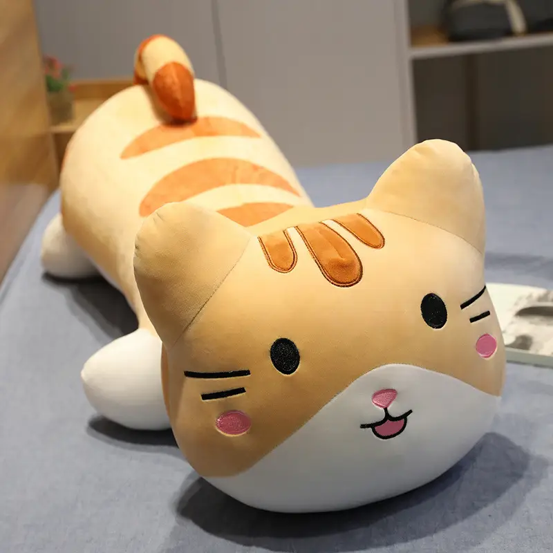 Soft Cute Cartoon Long Cat Plush Toy