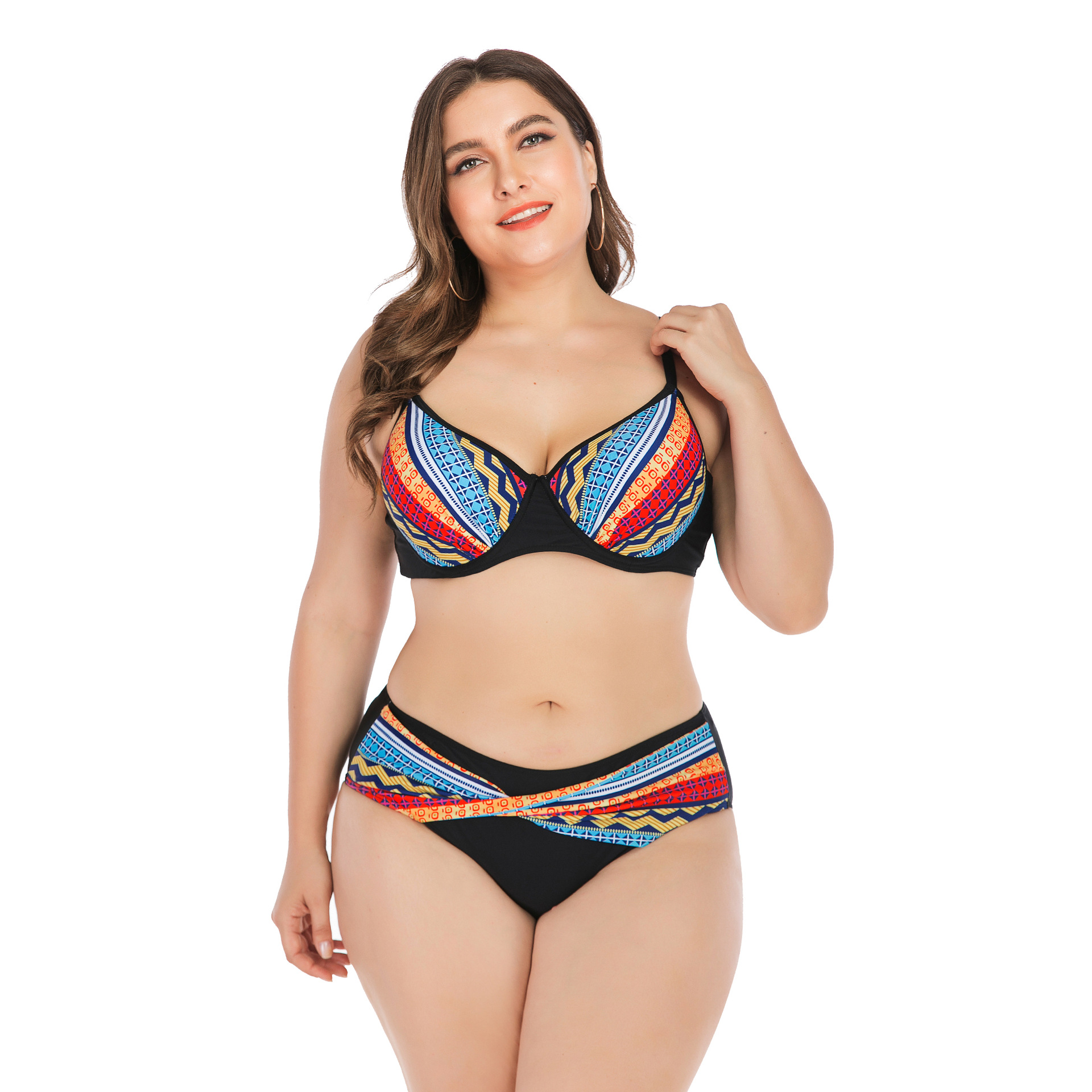 Fat Lady In Bikini Gathers Big Cup Ladies Swimsuit Swimwear