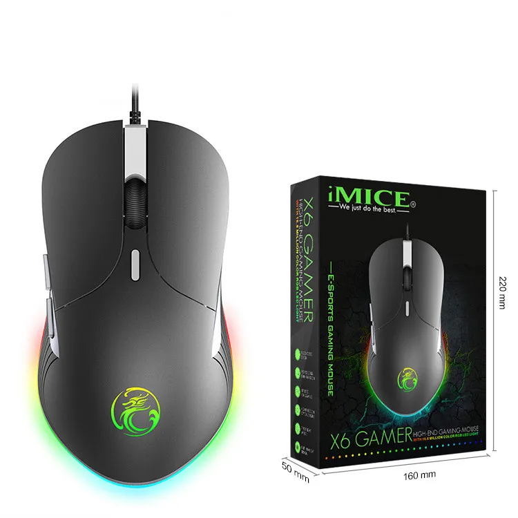 Colorful RGB Breathing Light Gaming Silent Gaming Mouse – image 4