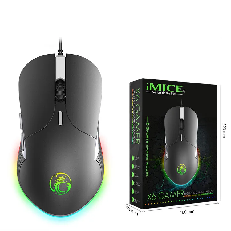 Colorful RGB Breathing Light Gaming Silent Gaming Mouse – image 5