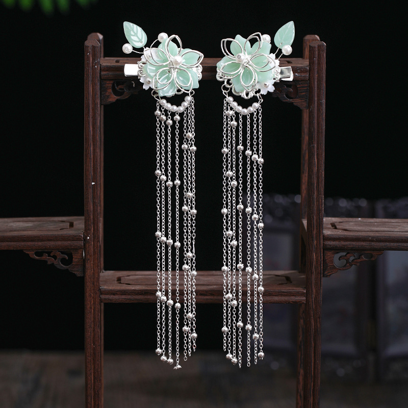 Title 1, New Hanfu Hair Crown Antique Hairpin Headdress Set