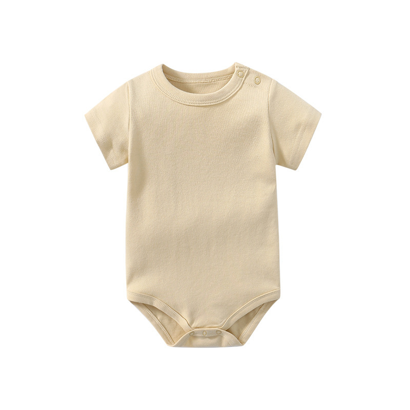Organic Cotton GOTS Baby Shoulder Button Short Sleeve Triangle Jacket