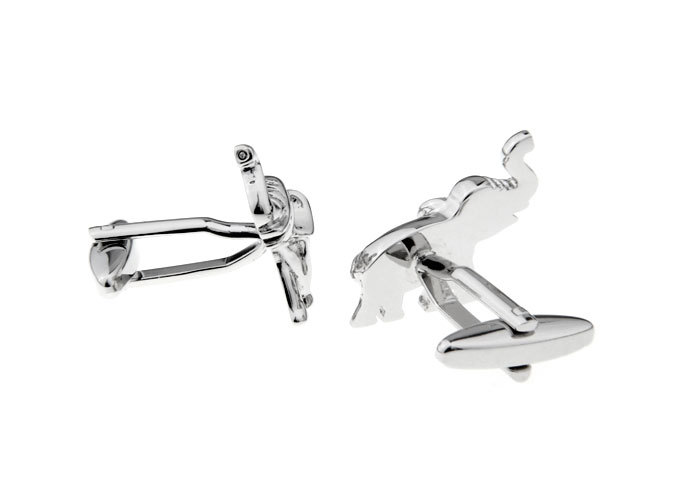 Animal Series Silver Elephant Cufflinks