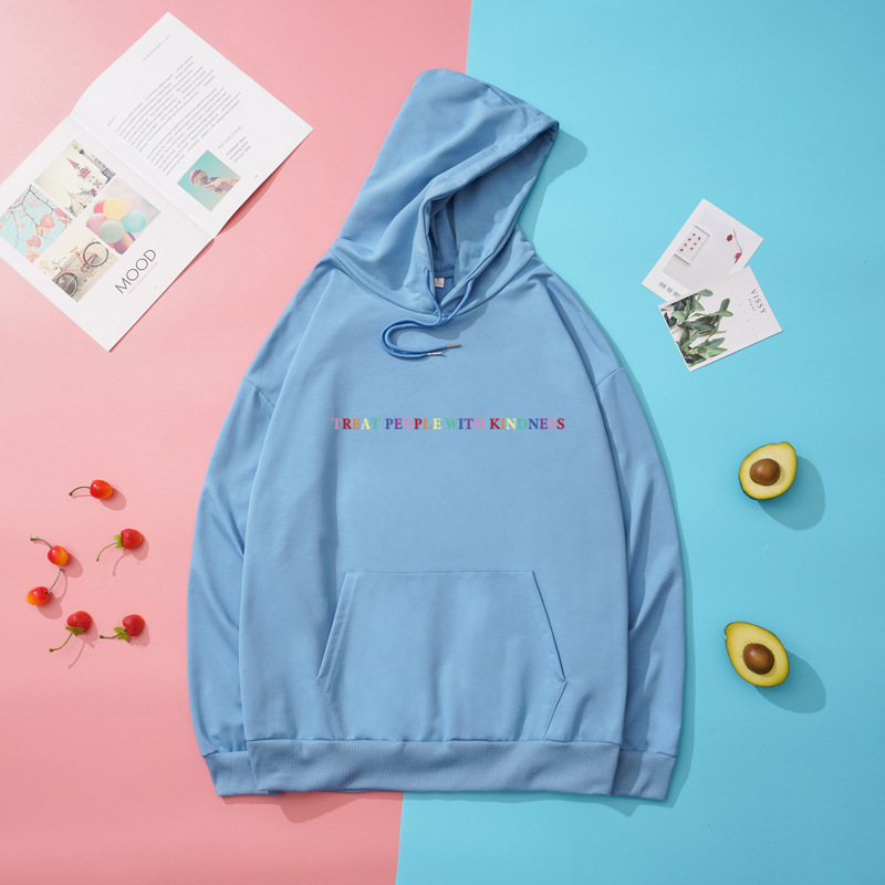 Title 7, Treat People With Kindness Loose Thin Hoodie