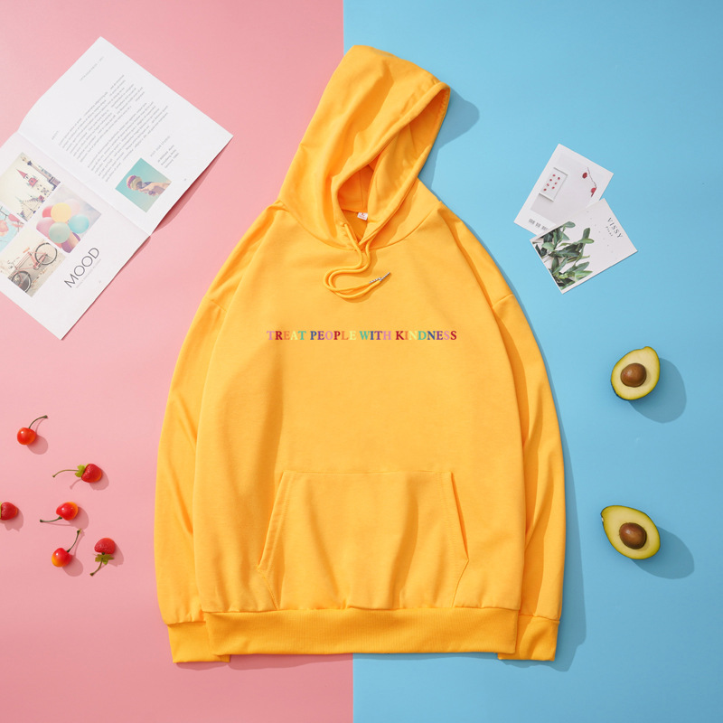 Title 5, Treat People With Kindness Loose Thin Hoodie