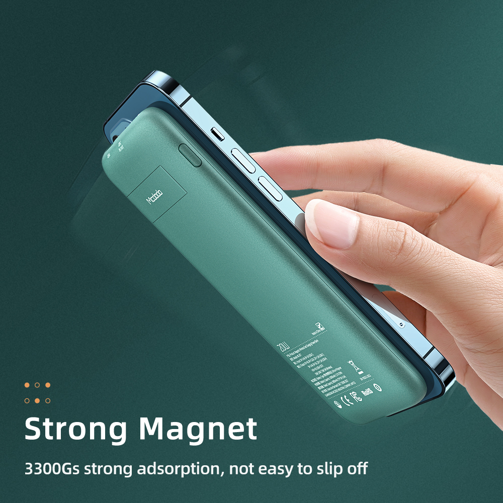 Magnetic Wireless Charging Treasure Back Clip Power Bank - Image 4