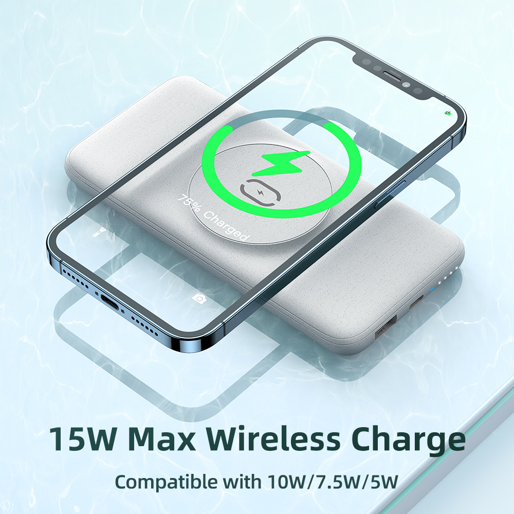 Magnetic Wireless Charging Treasure Back Clip Power Bank - Image 3