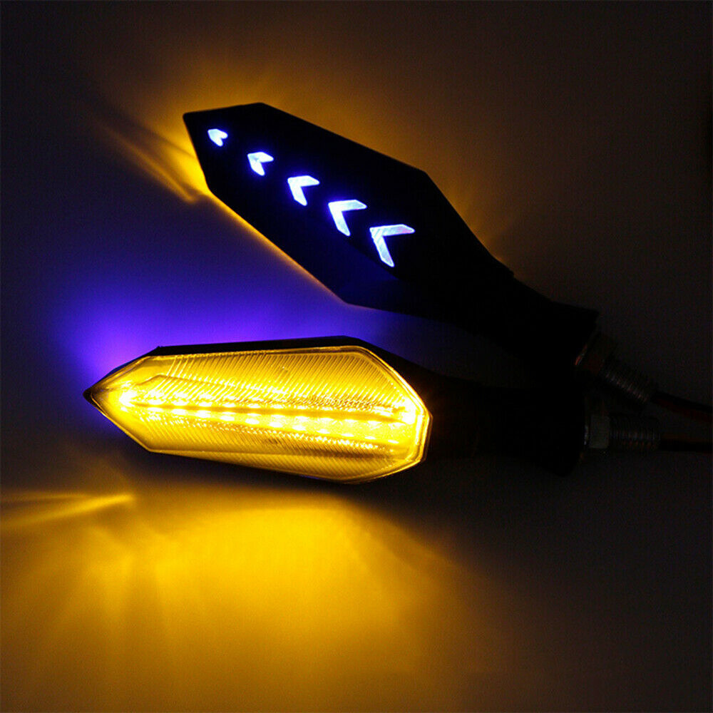 Motorcycle Two-Color LED Flowing Water Arrow Turn Signal — foto 3