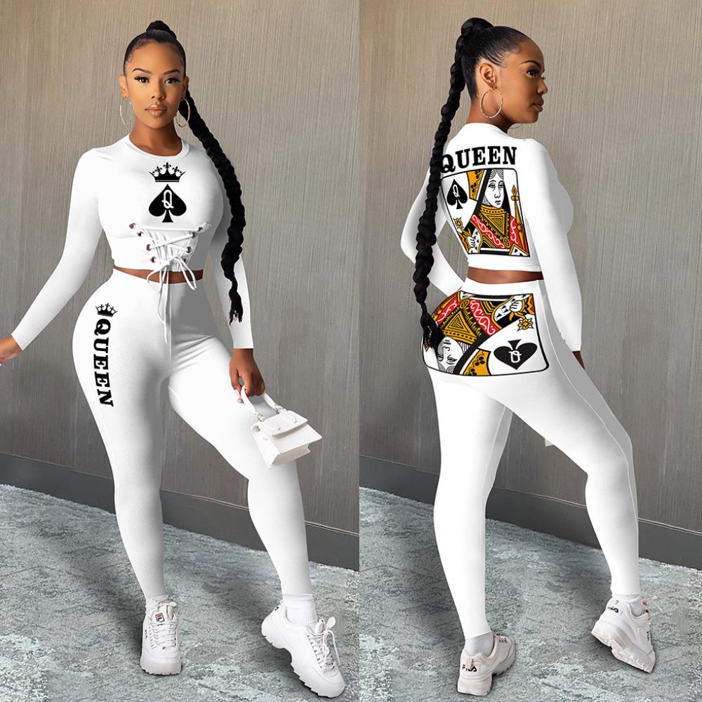 Explosive Spades Q Poker Queen Two-Piece Set