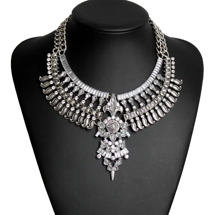 Alloy Diamond Short Necklace Crystal