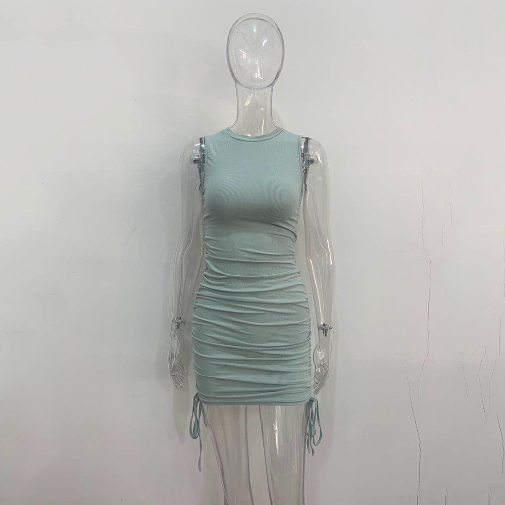 Clothes Vendors Spring General Bodycon Vest Draped Inside 11 Colors Casual Mini Dresses For Lady