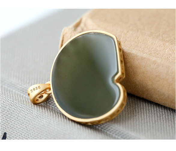 Hetian Sapphire Auspicious Elephant Xiangyun Retro Female Pendant Stud Earrings