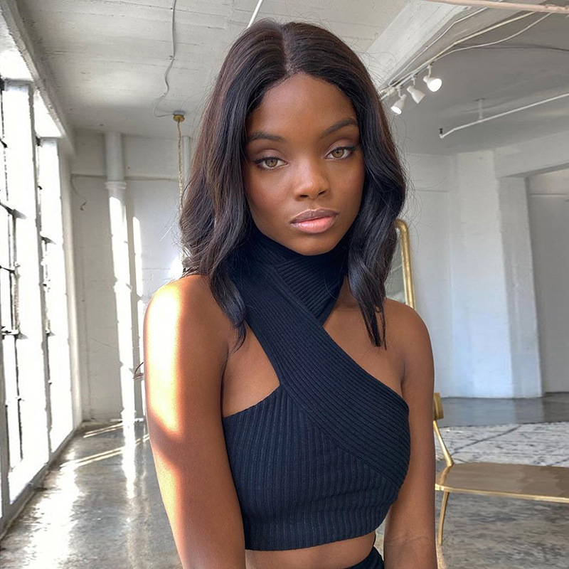 Hanging Neck Slim Slimming Exposed Umbilical All-Match Bottoming Vest  