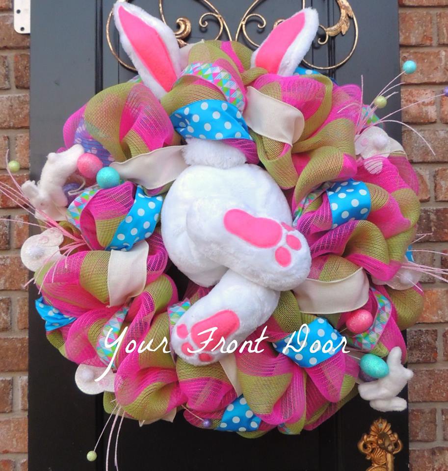 Title 2, Christmas Bunny Garland Easter Decoration Foam ...