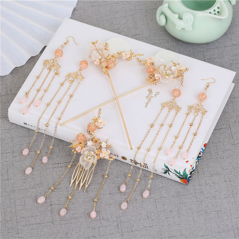 Hanfu Headwear Step By Step Tassel Hairpin Hairpin