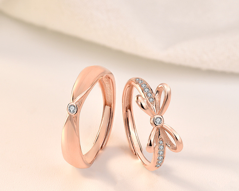 Couple Ring s925 Sterling Silver Japanese And Korean Style Valentine's Day