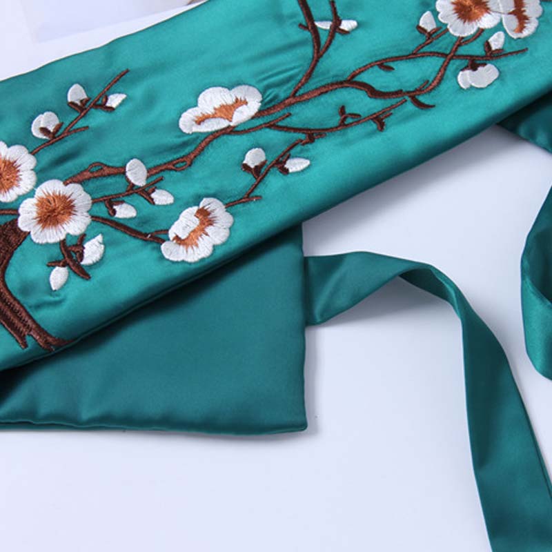 Fashion Embroidered Girdle Women's Wide Belt