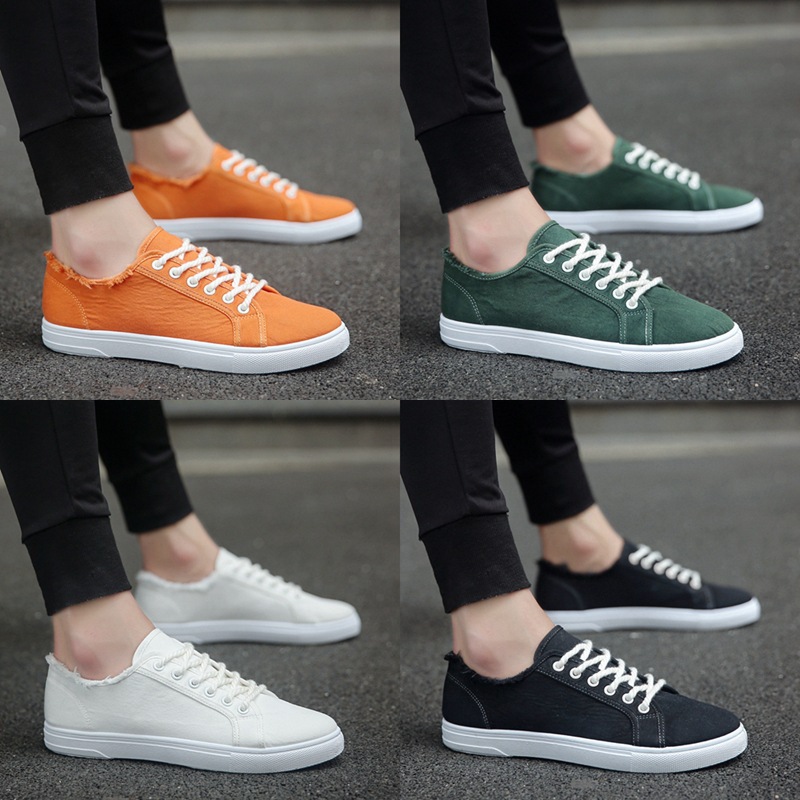 Title 5, All-Match Casual Shoes Student Lace-Up Canvas S...