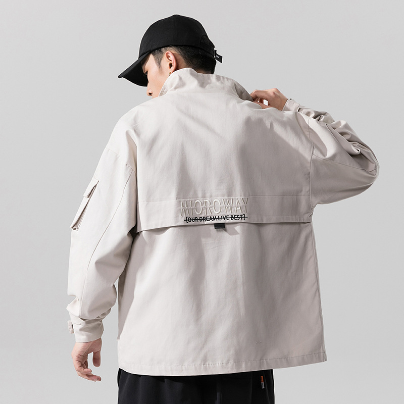 Workwear Jacket Cotton Lapel Casual Jacket